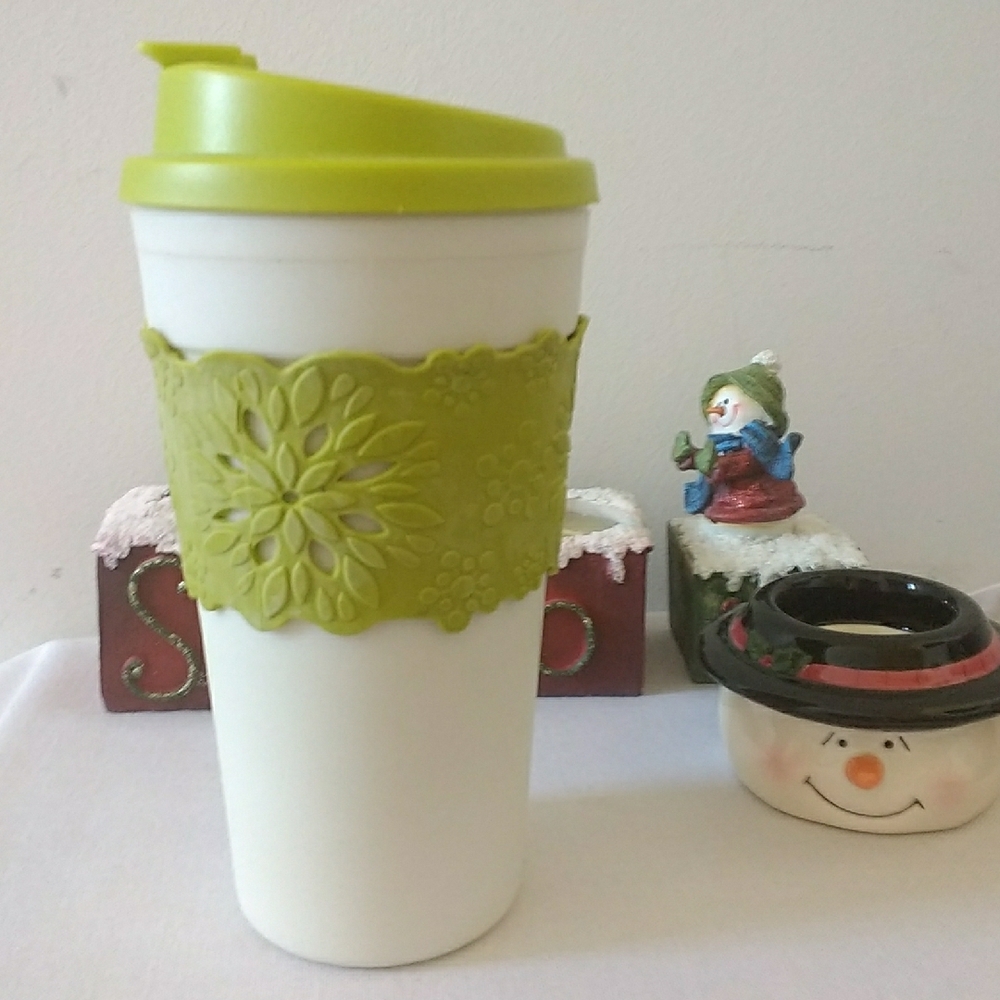 Cool Gear Eco 2 Go Green and White Travel Mug 3/$20